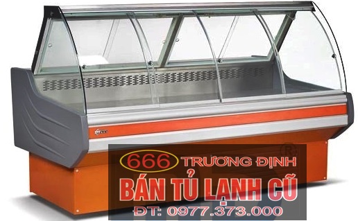 tủ trưng bày thịt cá tươi 4 kính lùa. Giá thanh lý, giao hàng m...