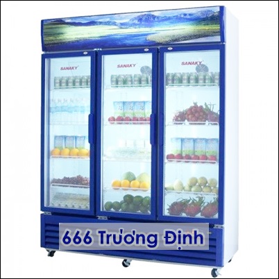 tủ làm mát 3 cánh sanaky 1.500 lít bảo hành 12 tháng.