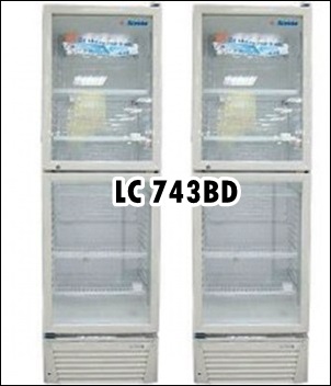 Tủ Mát 2 Cánh Trên Dưới Alaska LC-743DB 450 lít giá 5,5 triệu