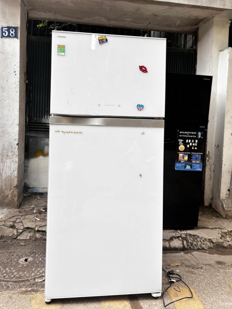 tủ lạnh toshiba 600 lít mặt gương